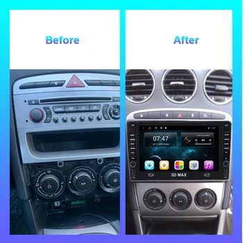 Android 10.0 Auto Multimedia Player Auto Radio Pentru Peugeot 308 308W 408 2010-2016 GPS, WIFI, Bluetooth Stereo 2 DVD Accesorii