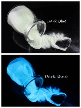 500g/sac albastru inchis Lumina Luminos Sclipici pulbere pulbere de fosfor,Unghii Glitter Strălucire în Întuneric, Praf de Praf de Vopsea lac de Unghii Pigment