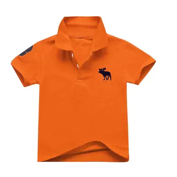 Cool Baieti Rever tricouri de Vara din Bumbac cu Maneci Scurte Topuri pentru Fete Tricouri POLO Jumătate cu mâneci Tricouri Haine de Copil Tees