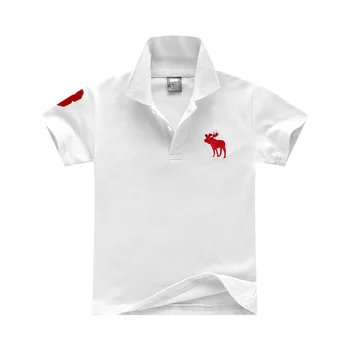 Cool Baieti Rever tricouri de Vara din Bumbac cu Maneci Scurte Topuri pentru Fete Tricouri POLO Jumătate cu mâneci Tricouri Haine de Copil Tees