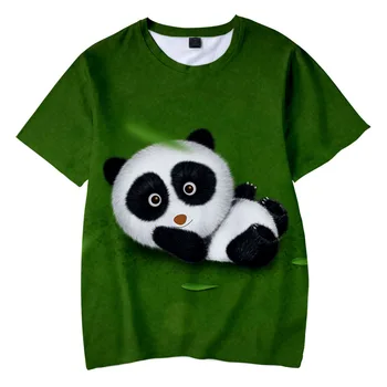 Baieti/Fete Tricou Panda 3D de Imprimare Femei/Bărbați Harajuku Maneci Scurte Amuzant Drăguț Kawaii Tricou Tricouri Topuri Minunat tricou Copii/Adulți