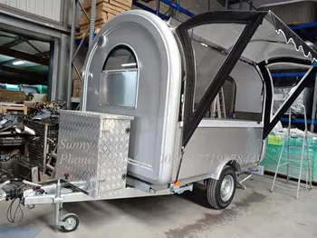 Alimente Trailer Camion De Catering Mobil Pentru Hot-Dog Rapid Caravana Cafenea, Chioșc De Telefonie Mobilă De Bucătărie Van
