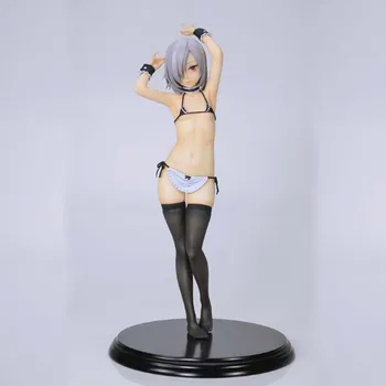24cm Anime Q-șase Figura Sexy Akeiro Kaikitan costum de baie Parul Lung si scurt păr ver PVC Figurine jucarii figura Anime Model de Cadou