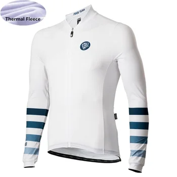 Maneca lunga ciclism jersey cu fleece 2019 Attaquer Iarna ciclism de îmbrăcăminte pentru bărbați maglia da ciclismo o manica lunga Ține de cald