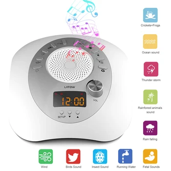 USB Mașină de Zgomot Alb pentru Copii de Dormit Relaxare 10 Sunete Liniștitoare 3 Auto-Off Timer Ajutor de Somn Pentru Copilul Adulți Birou de Turism
