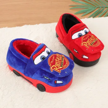 Disney pentru copii pantofi de bumbac 2019 iarna noi masina acasa non-alunecare de bumbac papuci copii punga cu pantofi de bumbac