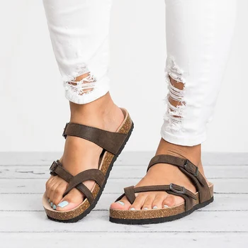 2019 incaltaminte Femei Sandale Plate Plaja Pantofi Casual Flip Flop Plus Dimensiune Doamnelor Sandale Pantofi de Vara pentru Femeie încăltăminte într-Femme 43