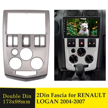 Din dublu Bord Kit-ul de Instalare Radio Fascia pentru RENAULT LOGAN 2004 2005 2006 2007 2Din Adaptor Auto DVD Stereo Trim Cadru Panou