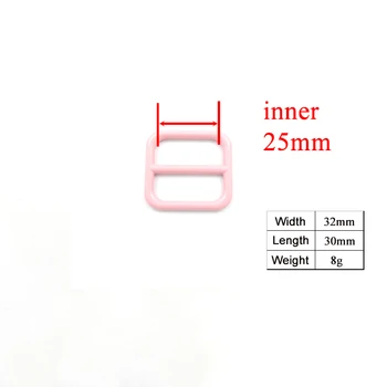 Comerțul cu amănuntul (cataramă de metal+reglați catarama+inel D/set) DIY zgarda roz 25mm chingi de cusut accesorii vopsea spray catarama set