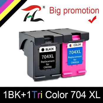HTL Remanufacturate 704XL Cartușele de Cerneală Pentru HP704 XL Deskjet 2010 2060 D2060 D2010 K110A K010A Inkjet Printer