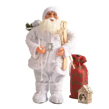2020 Decoratiuni de Craciun Ornament om de Zăpadă Moș Crăciun Papusa Jucării 45cm Realist Moș Crăciun Decorare Cadou de Anul Nou