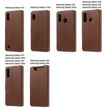 Moda Portofel din Piele de Caz Pentru Samsung Galaxy A90 5G A80 A70 A60 A50 A50s A40 A40s A30 A30s A20 A20e A10 A10e Telefon Acoperi Caz