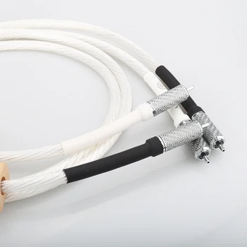 Noua pereche Audiocrast Nordost Odin Supreme Reference Interconnect RCA cablu Audio cu fibra de Carbon RCA PLUG