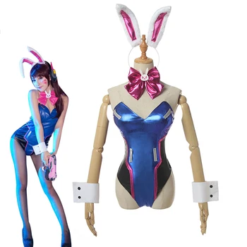 Joc Anime Dva Cosplay costum Nou 2020 Femei Costum Sexy Piesa hana Bunny Fata Acestui Joc OW Salopeta Femei Vladan
