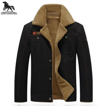 Jachete de iarnă pentru bărbați Sacou Mens Plus catifea de îngroșare pentru Bărbați de lână de Miel straturi de vârstă mijlocie Business casual Apă caldă se spală haina 608
