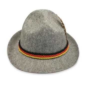 Femei Barbati Solid Pălării Pălării Colorate Panglică Pălărie Tradițională Germană Oktoberfest Pălărie Etapă Sombrero Capace