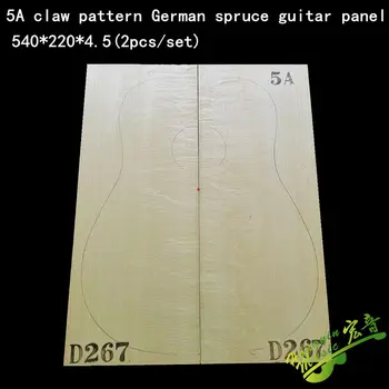 5A gheare model German de molid cu furnir chitara panoul de gheară de urs model deshan cedru alpine molid chitara de producție