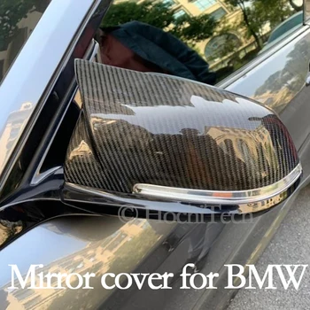 2 buc Fibra de carbon de Înlocuire Auto retrovizoare Oglinda Laterala Capacului Ornamental Pentru BMW 320i 328i 330i 335i Sedan & Touring 2012-2018