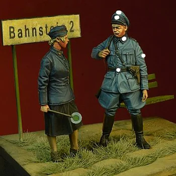 1/35 al doilea RĂZBOI mondial Reichsbahn Personal, 1939-45, Rasina Model Soldat GK, temă Militară, Neasamblate și nevopsite kit