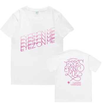 Noua Moda coreeană Kpop Izone Japonia Ochii pe Mine Concert Același Imprimare Tricou Unisex Stil de Vara O de Gât cu Maneci Scurte T-shirt
