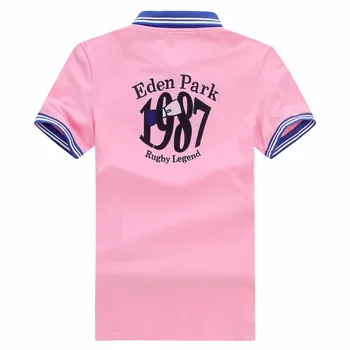 Cel mai bun de vânzare franța brand parc om de vară polo tricouri de bumbac, maneca scurta, broderie eden polos tricou trendy pentru bărbați plus 3xl