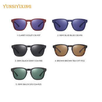 YUNSIYIXING Pătrat Polarizat ochelari de Soare pentru Barbati Brand Clasic de Conducere Accesorii Ochelari de Soare Anti Blue Ray Acoperire Bărbați Ochelari 3307