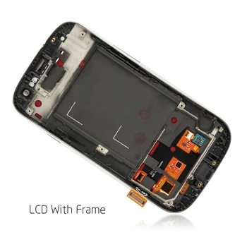 AMOLED/TFT Pentru Samsung Galaxy S3 Neo LCD S3 Neo Display i9300i Touch Digitizer Senzor de Sticlă Cadru de Asamblare i9301 Display i9308i