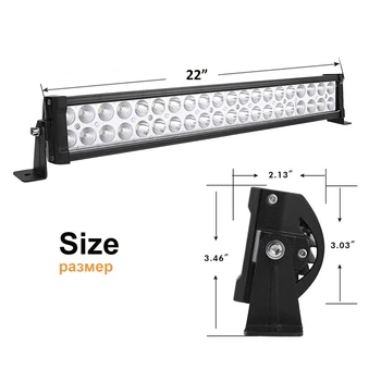 22 inch LED Light Bar Bar LED Lumina de Lucru pentru Conducere off-Road Barca Mașină, Tractor, Camion, SUV 4x4 ATV 12V 24V