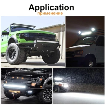 22 inch LED Light Bar Bar LED Lumina de Lucru pentru Conducere off-Road Barca Mașină, Tractor, Camion, SUV 4x4 ATV 12V 24V