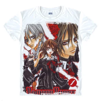 Anime Vampire Knight Imprimate T-shirt Kurosu Kuran Yuki Kuran Kaname Cosplay Topuri Zero Kiryu Teuri Casual de Vara Tricouri