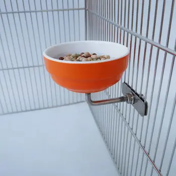 Papagal Castron de Alimentare Alimentatoare de Păsări de Colivie Alimentare Apa Vas Recipient cu Biban P9YB