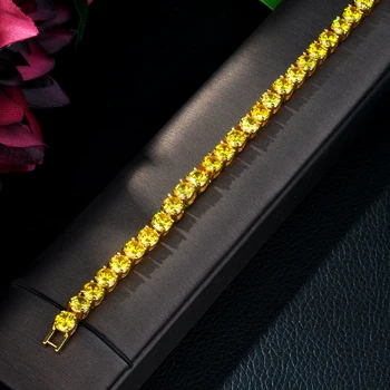 HIBRIDE Brand de BIJUTERII de Aur de Lux-Culoare AAA Zirconiu, Bratari &Brățări Pentru Femei Cadouri, B-02