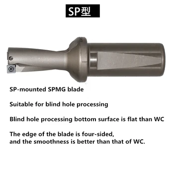 WC SP C32 2D 26 27 28 29 30.5 mm Introduce U de Foraj de mică adâncime Gaură cnc instrument de indexare a introduce exerciții pic instrumente