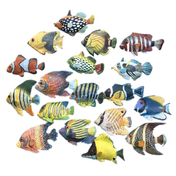 Manual Pictate Marine Tropicale Pește 3D Magneți de Frigider Turism, magazin de Suveniruri Frigider Autocolante Magnetice Cadou