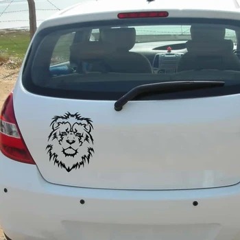 Animale Decalcomanii Lion King Auto Autocolant Auto De Artă A Ferestrei Din Spate, Bara De Protecție Decor Model Decalcomanii Argintiu Auriu Negru Autocolante L1175