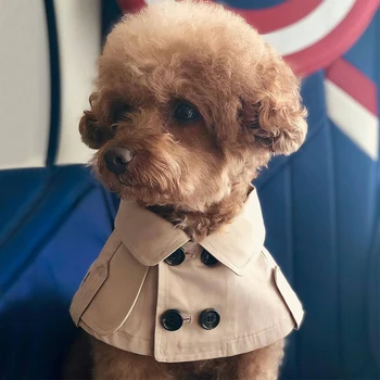 Moda Stil Britanic Câine de Companie de Haine pentru Câini de talie Mică Animale de companie de Îmbrăcăminte Pudel Cape Catelus Mantie Tippet Chihuahua Drăguț Îmbrăcăminte PC1432