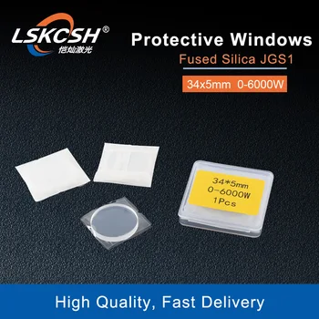 LSKCSH 20buc/lot Laser de protecție windows cu laser fibra optica oglinzi/cover slide 34*5mm Fiber Laser Masini de debitat