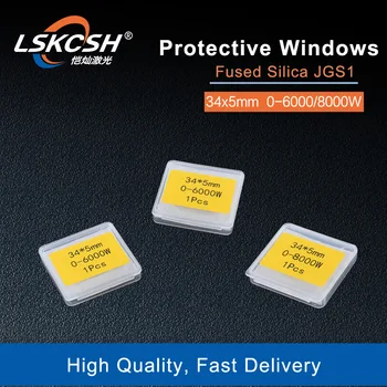 LSKCSH 20buc/lot Laser de protecție windows cu laser fibra optica oglinzi/cover slide 34*5mm Fiber Laser Masini de debitat