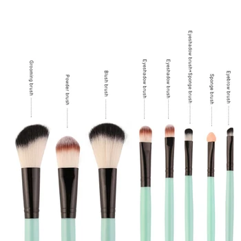Profesionale 18Pcs Par Sintetic Kabuki Pensule de Machiaj Sac de Cosmetice Fundația Fard de Ochi Buze Amestecare Frumusete Make-up Pensule