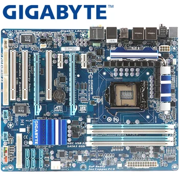GIGABYTE GA-P55A-UD3R Desktop Placa de baza P55 Socket LGA 1156 i3 i5 i7, DDR3 16G ATX Original Folosit P55A-UD3R Placa de baza H55
