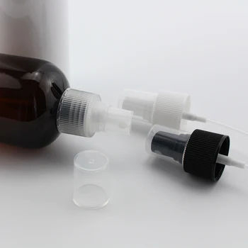 300ml x 12 Goale de Plastic, Spray Pompa de Sticle Alb Negru Transparent Ceață Pulverizator Pentru Parfum Lichid Medicină Containere Cosmetice