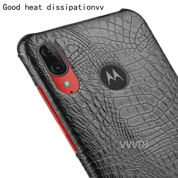 Pentru Motorola Moto E6 Plus Cazul de Lux Crocodil model din piele PU Caz înapoi Pentru Motorola Moto E6 E 6 Plus E6 moda Caz de Telefon