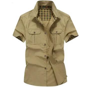 Barbati Tricouri de Bumbac Brand de Îmbrăcăminte 2018 Casual Denim Camasa Barbati Plus Dimensiune 4XL 5XL Camisa sociale masculina Armata Tricouri