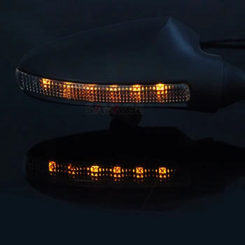 Oglinzi retrovizoare LED-uri de Semnalizare Pentru BMW K1200S 2005-2007/ K1300S 2009-Accesorii pentru Motociclete Laterale Reglabile Vedere din Spate