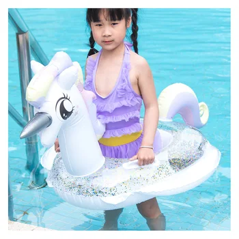 Flamingo/Unicorn/Lebădă/Toucan Baby Ride-on Inel de Înot Piscina Gonflabila Float Pentru Copii de Siguranță a Apei Scaun Șezlong boia Piscina