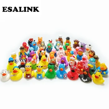 ESALINK 20buc Mini Aleatoare Cauciuc Rață Plutitoare Baby Jucarii de Baie pentru Copii Piscină cu Apă Jucării Amuzante Pentru Fete Baieti Cadouri