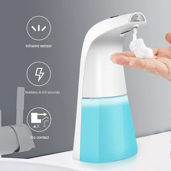 Inteligent Automat Dozator Sapun Lichid cu Inducție Spumare Spălare de Mână Dispozitiv pentru Bucătărie, Baie (Fara Lichid)