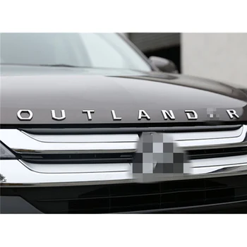 Pentru Outlander Formularea 3D Scrisoare accesorii Outlander Chrome Masina Litere 3D Capota Emblema logo-ul Insigna autocolant auto Pentru Mitsubishi