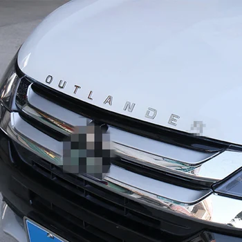 Pentru Outlander Formularea 3D Scrisoare accesorii Outlander Chrome Masina Litere 3D Capota Emblema logo-ul Insigna autocolant auto Pentru Mitsubishi