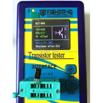 2016 Tranzistor Tester TFT Diodă Triodă Capacitate Metru LCR ESR NPN PNP MOSFET